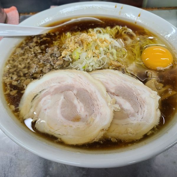 「覆麺　醤油　400㌘」@覆麺 智の写真