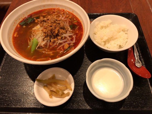 「四川マーラー麺セット【850円】」@四川料理 食為鮮の写真