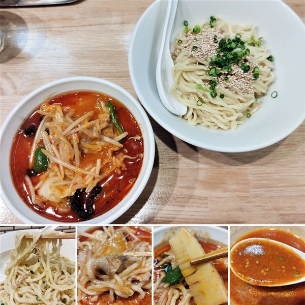 「南極味噌野菜つけ麺(限定)　980円」@中華ソバ ビリケンの写真