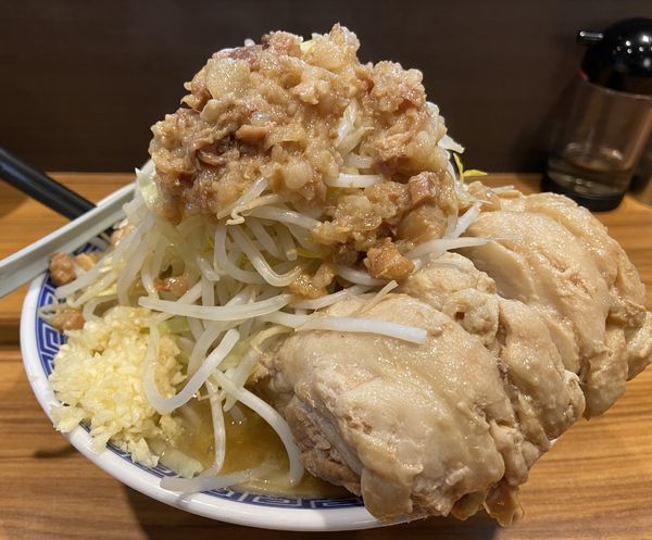 「ラーメン並　全増し　豚1枚」@びんびん豚の写真