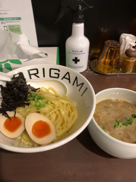 「コッテリ煮干つけ麺(850円)」@麺屋 ORIGAMIの写真