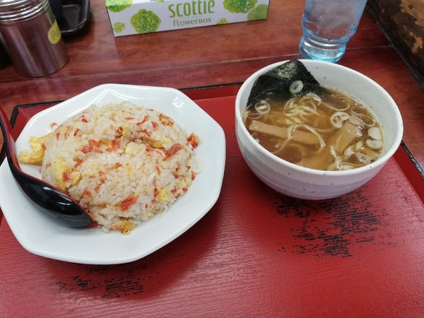 「半ラーメン」@まぐろラーメン 大門の写真