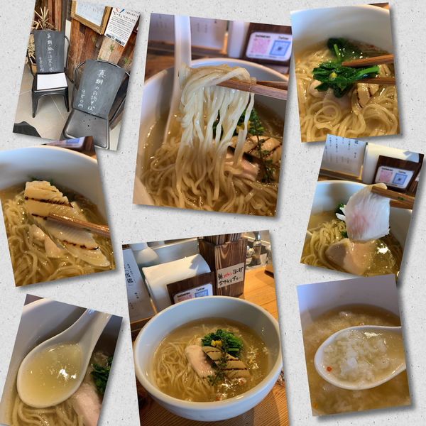 「真鯛と蛤の淡麗そば950円＋ライス」@麺処 図鑑の写真