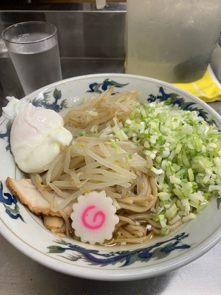 「油そば 半熟卵」@中華そば みたかの写真