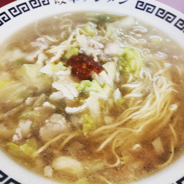 「岐阜タンメン＋半炒飯」@岐阜タンメン 長久手店の写真