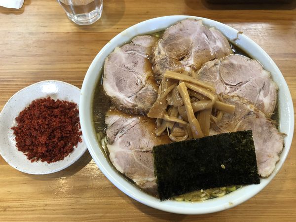「チャーシューメン、辛味」@自家製中華そば としおかの写真