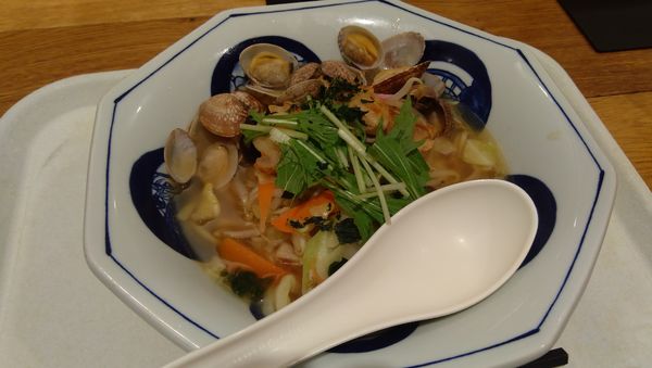 「ほたてとあさりのちゃんぽん(890円)」@長崎ちゃんぽん リンガーハット イオンスタイル品川シーサイド店の写真