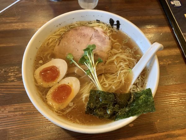 「煮玉子ラーメン　800円＋大盛り100円」@ラーメンみたけの写真