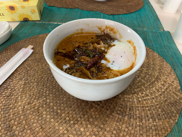 「黒カラシビ麺」@龍門瀑の写真