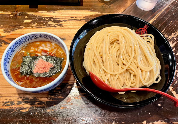 「濃厚海老つけ麺（大盛）」@つけ麺専門店 三田製麺所 恵比寿南店の写真