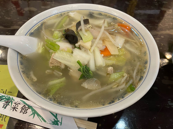 「タンメン（麺固め）800円」@萬里香菜館の写真