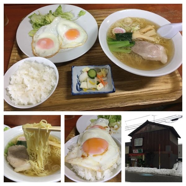 「ラーメン定食 650円」@琴吹食堂の写真