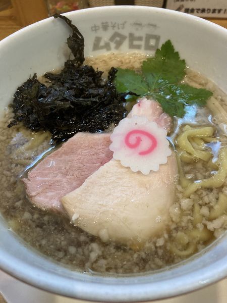 「ワハハ煮干しそば¥800」@中華そば ムタヒロ 大阪福島店の写真