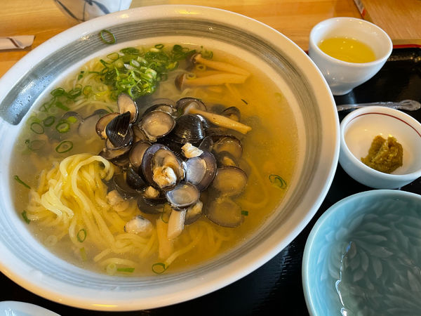 「ひぬまの大和しじみラーメン900円」@和食割烹 大黒家の写真