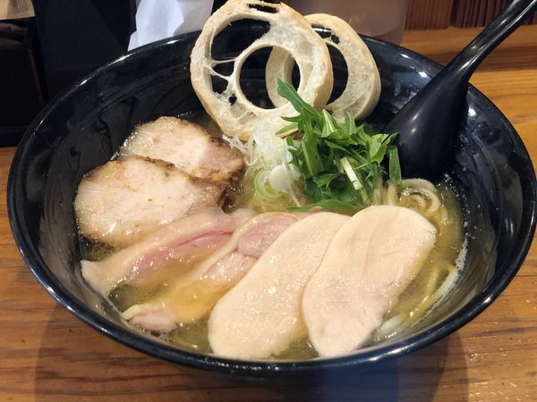 「おろし新生姜と鷄油の塩らーめん」@らーめん専門 和海の写真