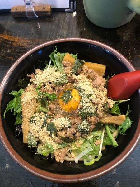 「まぜそば（並盛）」@じゃげな 辰野店の写真