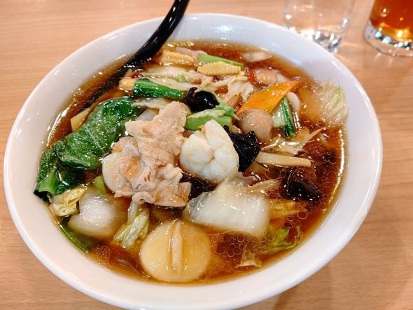 「五目刀削麺(並盛)1,130円」@創作中華料理 名采の写真