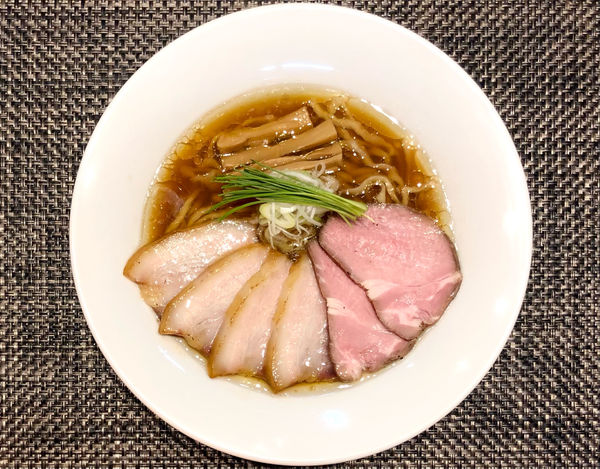 「★地鶏としじみの中華蕎麦(手揉み)🍜¥850」@宍道湖しじみ中華蕎麦 琥珀 東京本店の写真