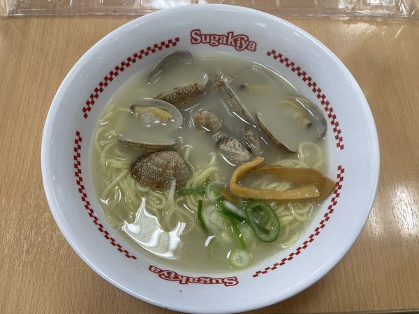 「限定あさりラーメン490円」@スガキヤ 高富平和堂店の写真