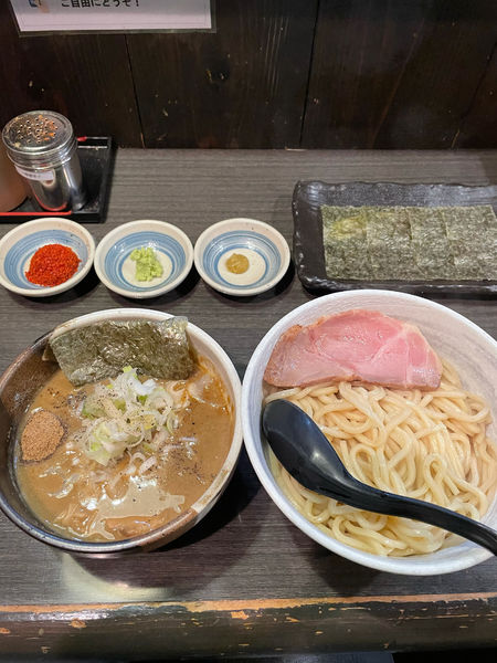 「辛つけ麺中盛りあつもり」@つけ麺 陽の写真