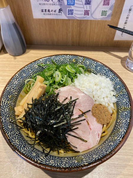 「カレーまぜそば　大盛」@中華そば 葵の写真