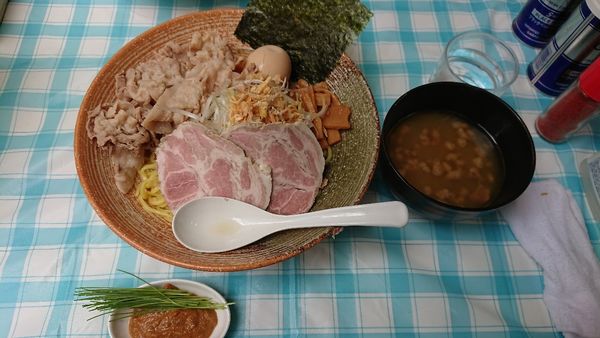 「本蛤まぜそば＋本蛤、帆立貝柱スープ付き」@覆麺 智の写真