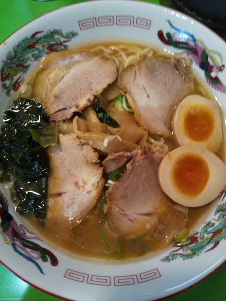 「チャーシューメン（大・味玉付き）」@万楽の写真