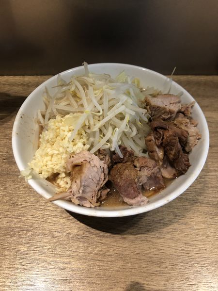 「小ラーメン　豚マシ」@MEN YARD FIGHTの写真