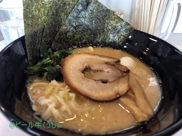 「加須家系　醤油豚骨(500円 開店サービス価格)」@麺家かいりの写真