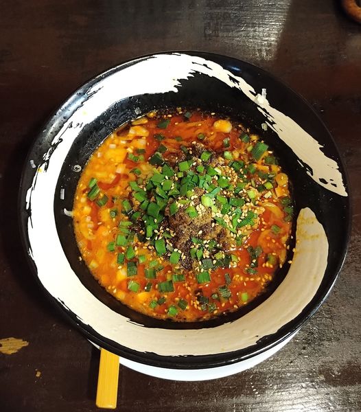 「汁なし担々麺 750円＋辛さ2倍 50円」@担々麺 まーらー家の写真