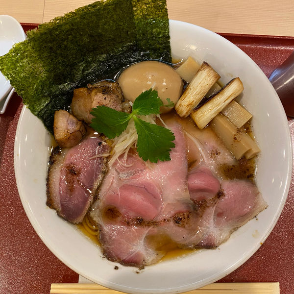 「しっかり鴨だししょうゆ　特製」@燃えよ麺助の写真