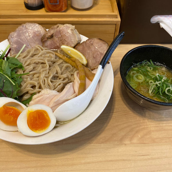 「特製煮干生姜水つけ麺」@麺屋Mの写真