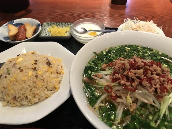 「台湾ラーメン定食￥750」@中国料理 川菜館の写真