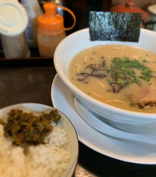 「らーめん（バリかた￥650）＋小ごはん（￥100）」@一心の写真