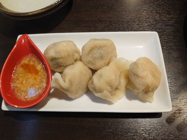 「茹で上げ餃子(450円)」@らーめんや なかじゅう亭 高崎オーパ店の写真