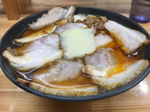 「激辛チャーシューメン+ニンニク+半ライス」@北大塚ラーメンの写真