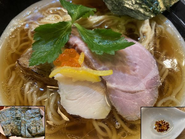 「煮干醤油そば＋有明産のり」@麺処しろくろの写真