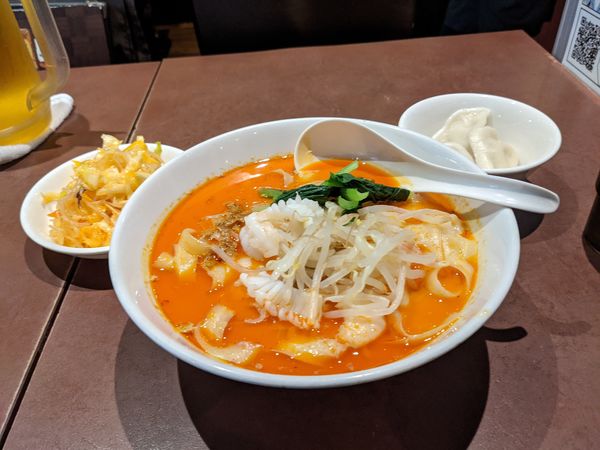 「海鮮刀削麺」@陳家私菜 新宿店の写真