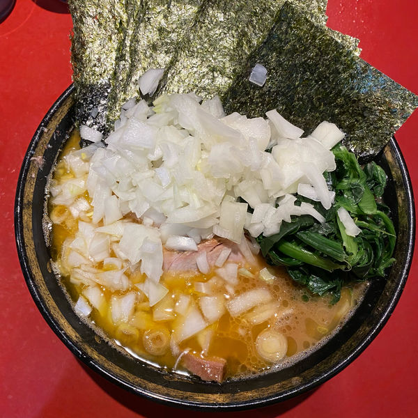 「チャーシュー麺　中盛　海苔　玉ねぎ」@厚木家の写真
