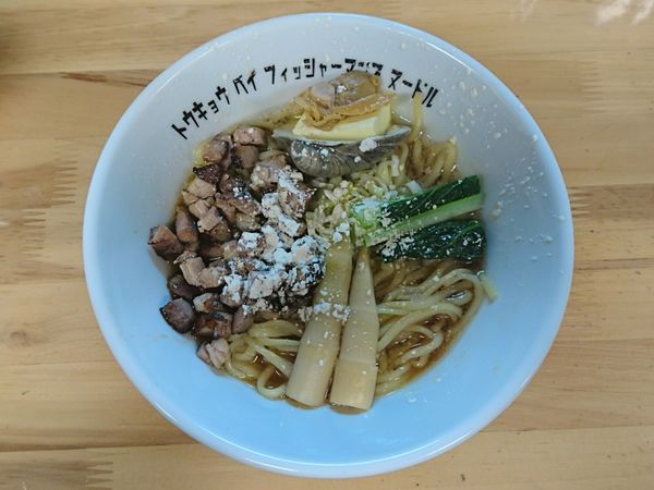 「まぜそば醤油」@Tokyo Bay Fisherman's noodleの写真