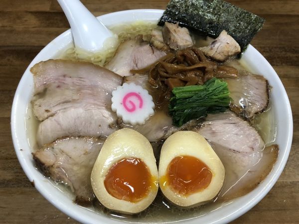 「しおチャーシューメン大盛＋味玉」@オランダ軒の写真