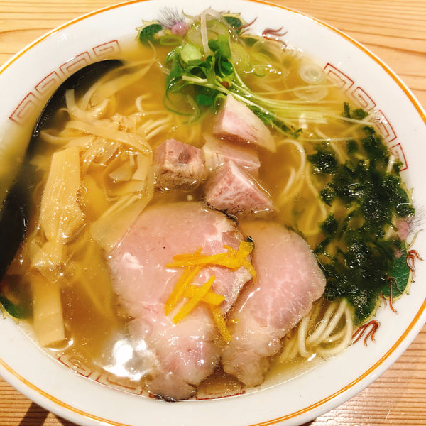 「アラ炊き支那そば（白醤油）750円」@幸屋きよまる 総本店の写真