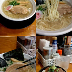 『SPランチセット(¥850)』を塩そばで…