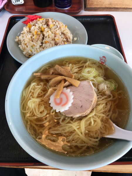 「ミニチャーハンとラーメンセット　770円」@カネチャンラーメンの写真