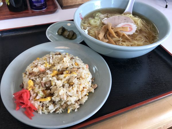 「ミニチャーハンとラーメンセット　770円」@カネチャンラーメンの写真