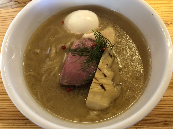 「特製地鶏と真鯛の濃厚そば(限定)」@麺処 図鑑の写真