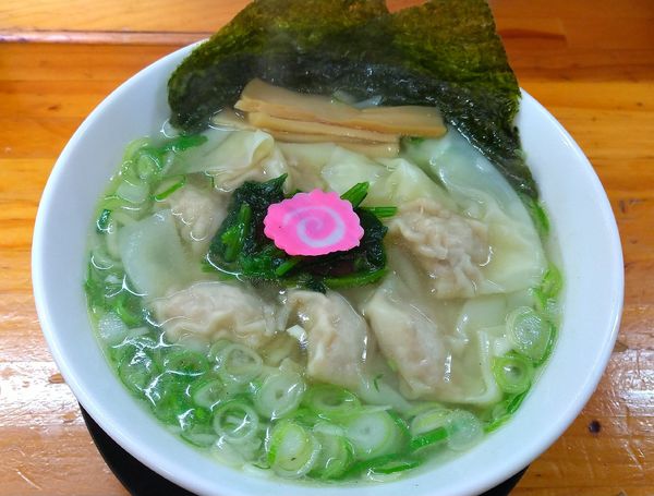 「塩ワンタン麺」@麺や髭おやじの写真