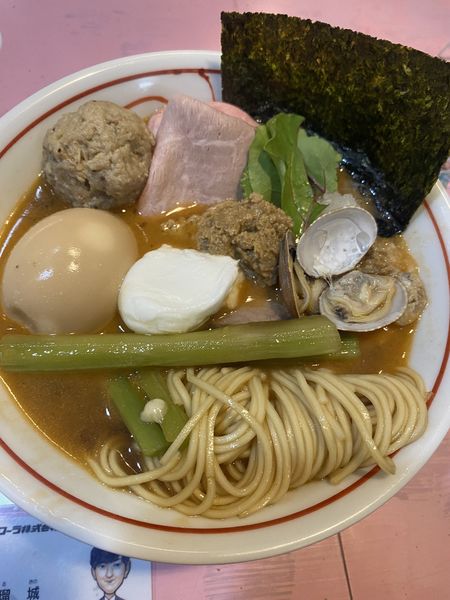 「凛々しい特製SCP096中華そば 1200えん」@らーめん凛々の写真