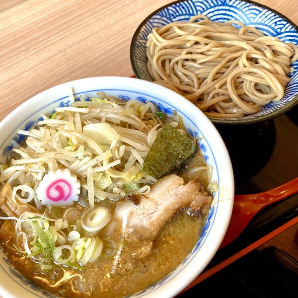 「野菜みそつけ麺＋心の味餃子」@佐貫大勝軒ゆうの写真