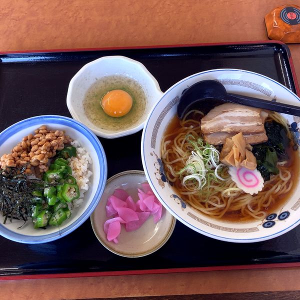 「昔ながらのしょうゆラーメン（450円）」@山田うどん食堂 八王子長沼店の写真
